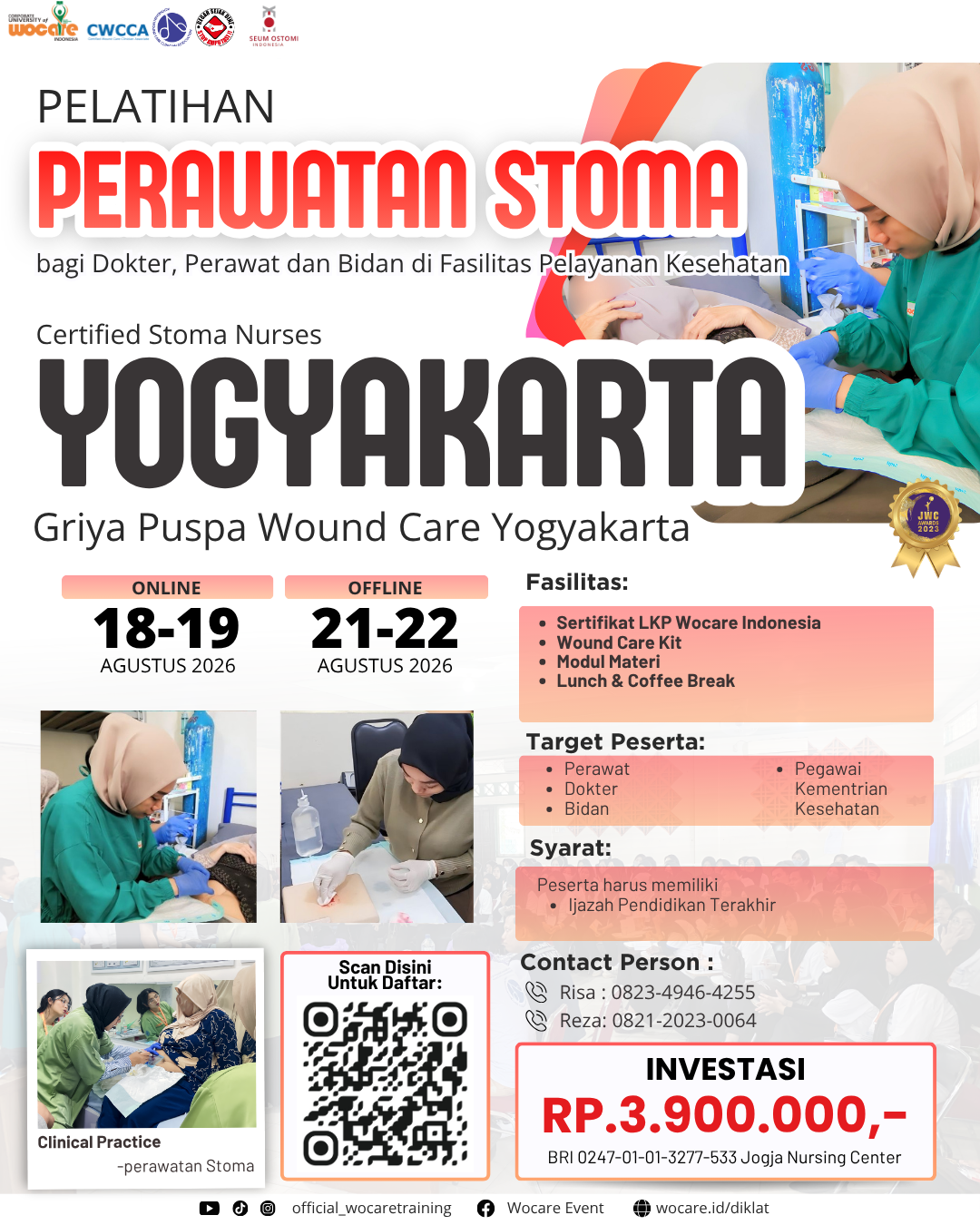 PELATIHAN PERAWATAN STOMA (CSN) YOGYAKARTA AGUSTUS 2026